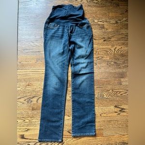 Indigo Blue Maternity Jeans. Long Small.